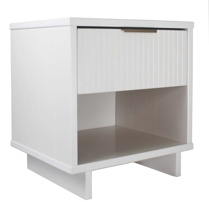 Manhattan Comfort Granville Modern Nightstand with 2 Full Extension Drawers - Sage Green