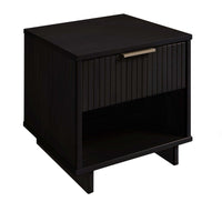 Manhattan Comfort Granville Modern Nightstand with 1 Full Extension Drawers - Sage Green