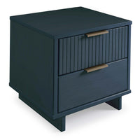 Manhattan Comfort Granville Modern Nightstand with Full Extension Drawer - Light Grey