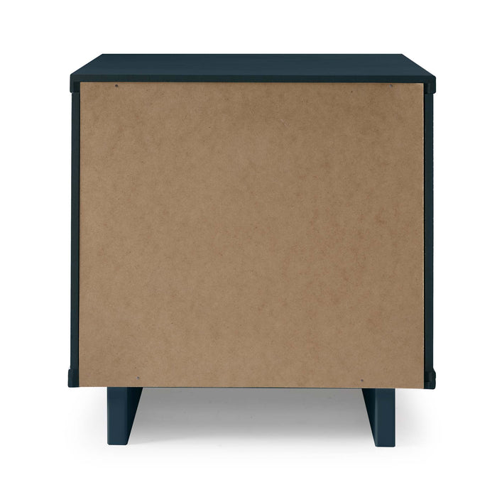 Manhattan Comfort Granville Modern Nightstand with Full Extension Drawer - Light Grey