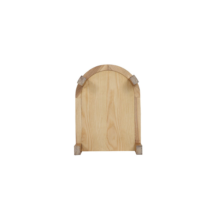 Manhattan Comfort Versailles End Table - Natural Cane