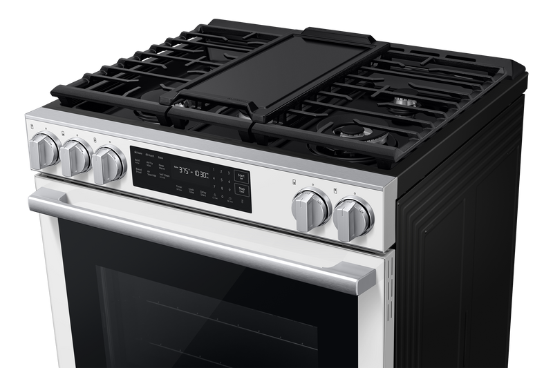 Samsung 6 Cu. Ft. Slide-In True Convection Range with Air Fry Max - White - NSG80H60SWAA