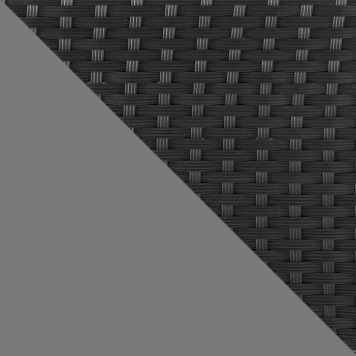 Manhattan Comfort Imperia Steel Rattan 3-Piece Patio Conversation Set - Grey