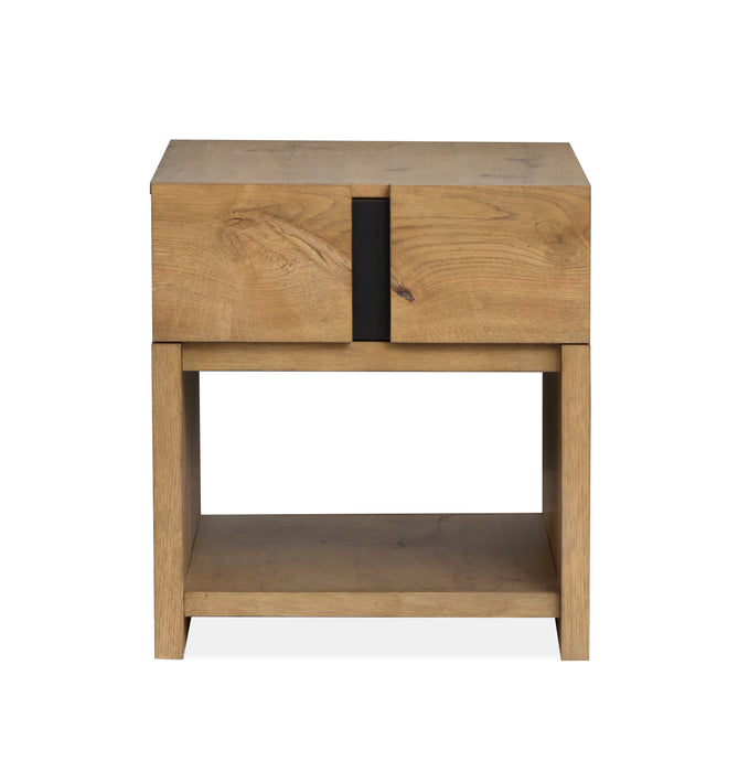 Orsman 22\" End Table with Storage - Rustic Caramel