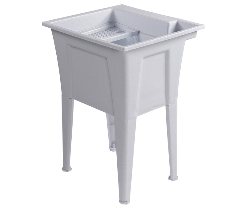 Palary Laundry Tub Accent Cabinet - White