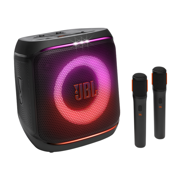 JBL PartyBox Encore 2 100W Portable Party Speaker with 2 Microphones (JBLPBENCORE22MICAM) - Black