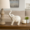 8” Contemporary Elephant Figurine – White | Figurine d’éléphant contemporaine de 8 po - blanche