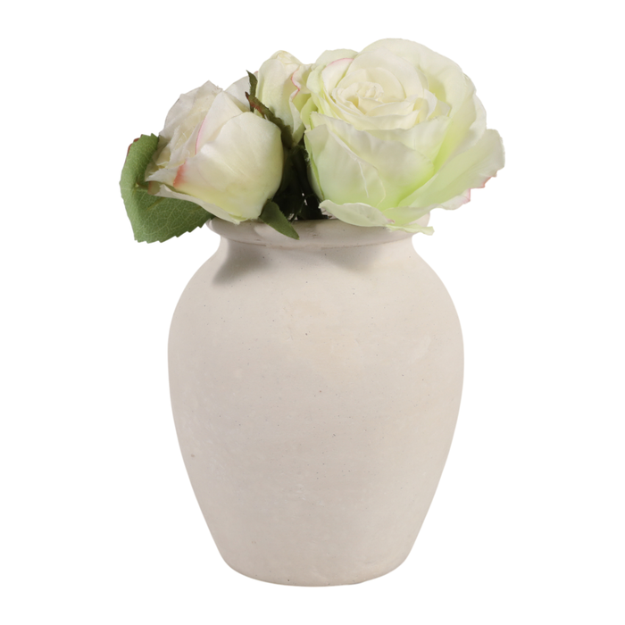 6.75” Contemporary Bud Vase – Ivory 
