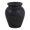 6.25” Terracotta Bud Vase – Black  | Vase à fleurs de 6,25 po en terre cuite - noir