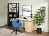 Oscar 36" Contemporary Bookcase with File Drawer – Matte Black  | Bibliothèque contemporaine Oscar de 36 po avec tiroir classeur - noir mat