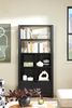 Oscar 36" Contemporary Bookcase with File Drawer – Matte Black  | Bibliothèque contemporaine Oscar de 36 po avec tiroir classeur - noir mat
