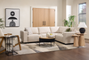 Infinity Modular 4-Piece Chenille Fabric Sofa Sectional – Taupe | Sofa sectionnel modulaire Infinity 4 pièces en tissu de chenille - taupe