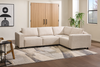 Infinity Modular 4-Piece Chenille Fabric Sofa Sectional – Taupe | Sofa sectionnel modulaire Infinity 4 pièces en tissu de chenille - taupe