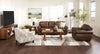 Garrison 72" Modern TV Stand with Storage and Cable Management for TV’s up to 80" – Dark Brown  | Meuble pour téléviseur moderne Garrison de 72 po avec rangement et système de gestion des câbles pour téléviseurs jusqu’à 80 po - brun foncé