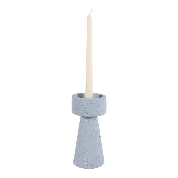 8” Taper and Pillar Candle Holder – Blue 