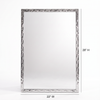 Hammerchrome 22x28 Rectangular Mirror - Silver | Miroir rectangulaire Hammerchrome 22 x 28 - argenté