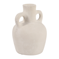 6.5” Contemporary Boho Bud Vase – Ivory  