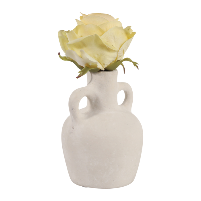 6.5” Contemporary Boho Bud Vase – Ivory 