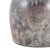 8.25” Terracotta Curvy Bud Vase with Handle – Weathered  | Vase à fleurs courbé de 8,25 po en terre cuite avec poignée - vieilli