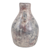 8.25” Terracotta Curvy Bud Vase with Handle – Weathered  | Vase à fleurs courbé de 8,25 po en terre cuite avec poignée - vieilli