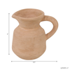 5.75” Terracotta Bud Vase Pitcher – Natural  | Pichet vase à fleurs de 5,75 po en terre cuite - naturel