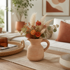 5.75” Terracotta Bud Vase Pitcher – Natural  | Pichet vase à fleurs de 5,75 po en terre cuite - naturel