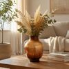 10.5” Modern Glass Vase – Smoke Brown | Vase moderne de 10,5 po en verre - brun fumée