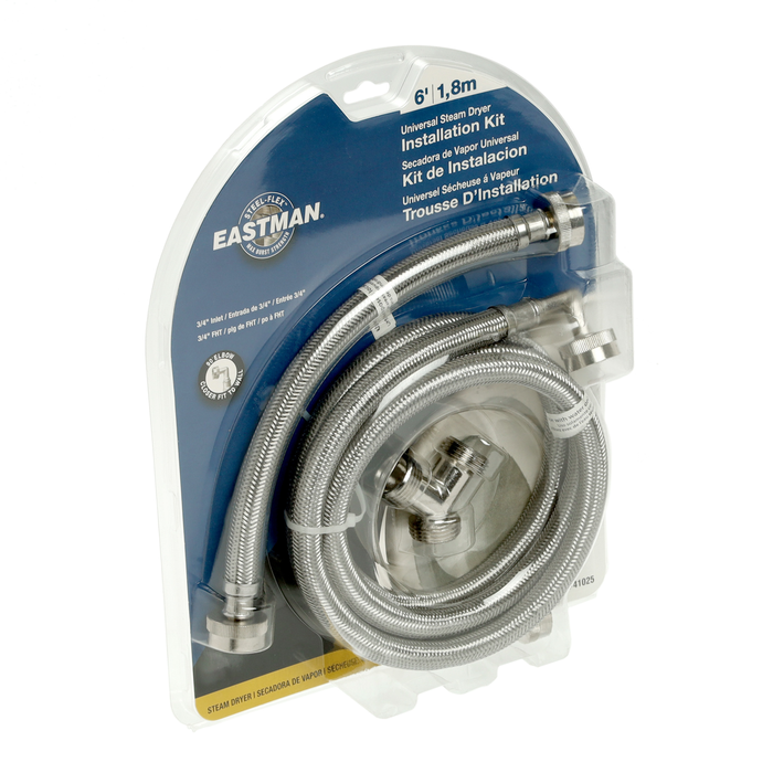 Universal Stainless Steel Steam Dryer Installation Kit (6' length) - 41025KIT
