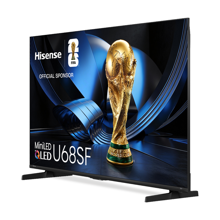 Hisense 55\" U68SF Mini-LED QLED 4K UHD AI TV (55U68SF) - 2026 Model
