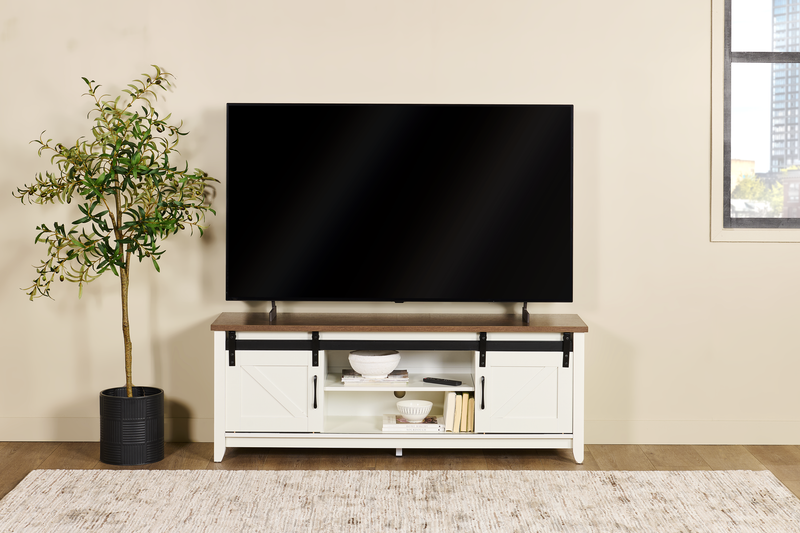 Kort & Co. Logan Traditional 60\" TV Stand with Storage – Walnut Oak
