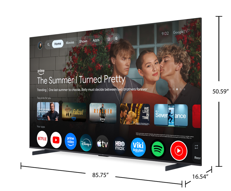 TCL 98\" P8L Series Mini-LED QLED 4K UHD HDR Smart Google TV (98P8L) – 2026 Model