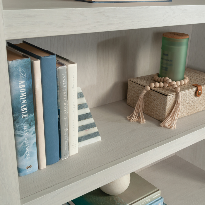 Alcott 35.28” 5-Shelf Bookcase with 3 Adjustable Shelves - Glacier Oak