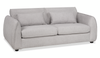 Made in Canada Annex 80” Fabric Condo Sofa with Accent Pillows - Grey