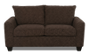 Made in Canada Customizable Sofa Lab Arc 86\" Fabric Condo Sofa  – Teddy Walnut