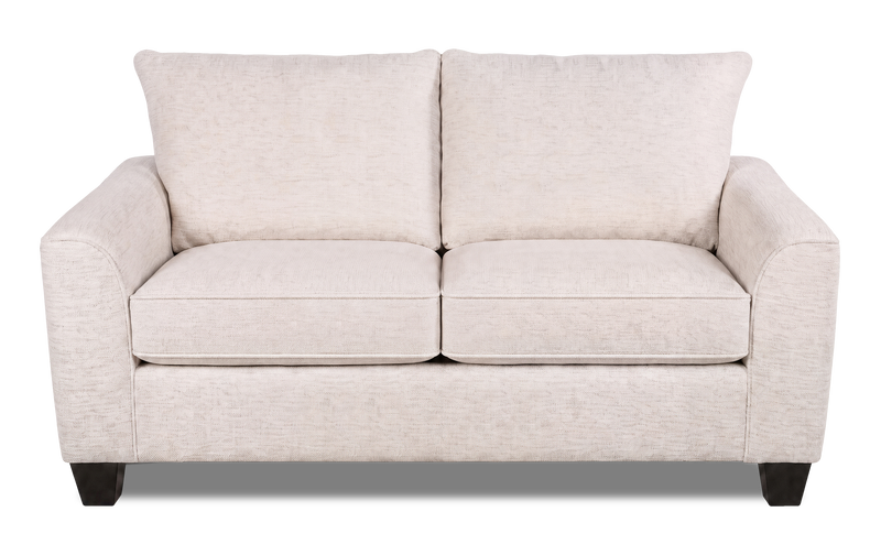Made in Canada Customizable Sofa Lab Arc 86\" Fabric Condo Sofa  – Chenille White