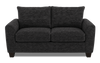 Made in Canada Customizable Sofa Lab Arc 86\" Fabric Condo Sofa  – Plush Charcoal