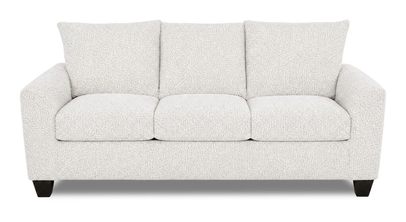 Made in Canada Customizable Sofa Lab Arc 86\" Fabric Sofa  – Teddy Snow