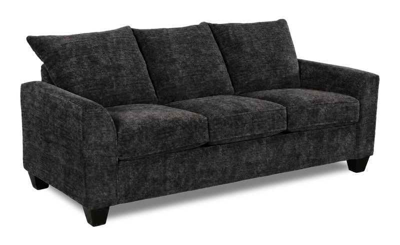 Made in Canada Customizable Sofa Lab Arc 86\" Fabric Sofa  – Plush Charcoal 