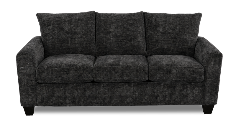 Made in Canada Customizable Sofa Lab Arc 86\" Fabric Sofa  – Plush Charcoal 