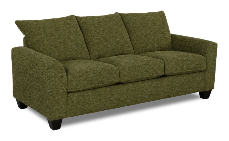 Made in Canada Customizable Sofa Lab Arc 86\" Fabric Sofa  – Chenille Moss