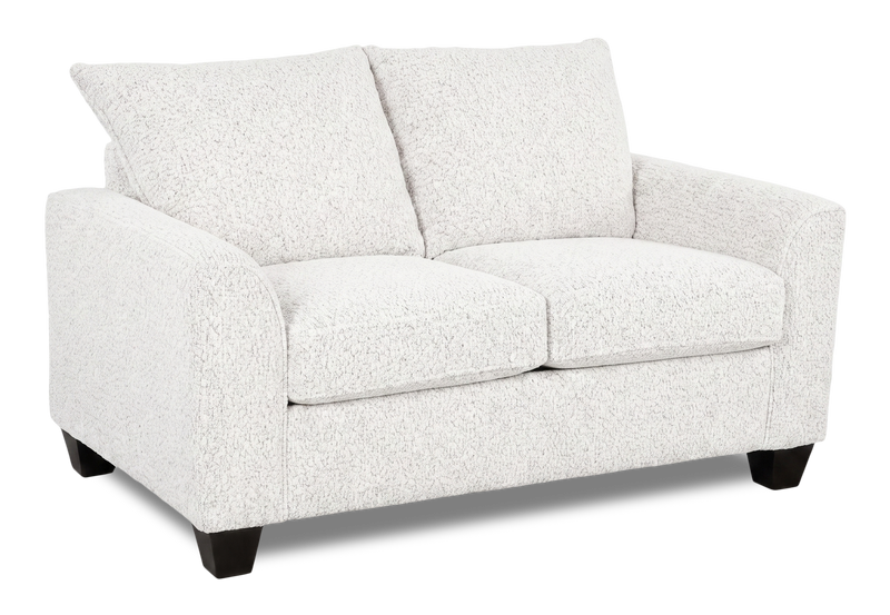 Made in Canada Customizable Sofa Lab Arc  63\" Fabric Loveseat – Teddy Snow