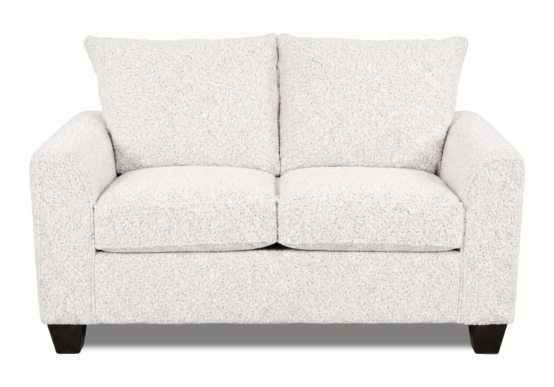 Made in Canada Customizable Sofa Lab Arc  63\" Fabric Loveseat – Teddy Snow