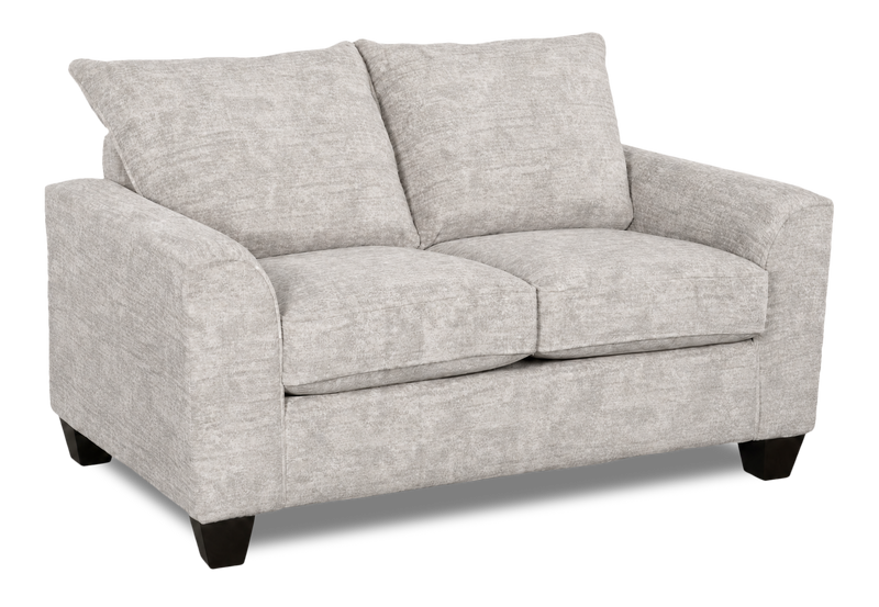 Made in Canada Customizable Sofa Lab Arc  63\" Fabric Loveseat – Plush Oyster