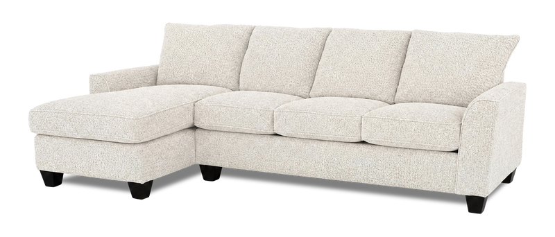 Made in Canada Customizable Sofa Lab Arc Left-Facing Fabric Sofa Chaise - Teddy Riverrock