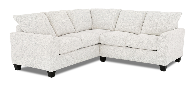 Made in Canada Customizable Sofa Lab Arc 2-Piece Fabric Sectional - Teddy Riverrock
