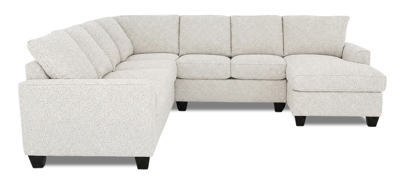 Made in Canada Customizable Sofa Lab Arc 4-Piece Right-Facing Sectional with Chaise - Teddy Riverrock