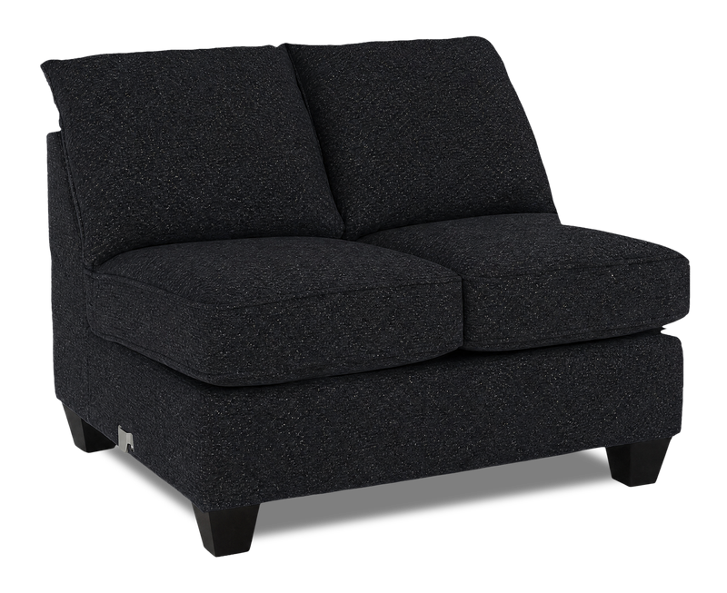 Made in Canada Customizable Sofa Lab Arc 46\" Armless Fabric Loveseat – Teddy Raven