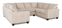 Made in Canada Customizable Sofa Lab Arc U-Shaped Sectional - Plush Parchment 