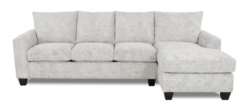 Made in Canada Customizable Sofa Lab Arc Fabric Right-Facing Sofabed Sectional - Plush Oyster