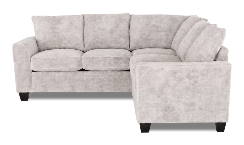 Made in Canada Customizable Sofa Lab Arc 2-Piece Fabric Sectional - Plush Oyster